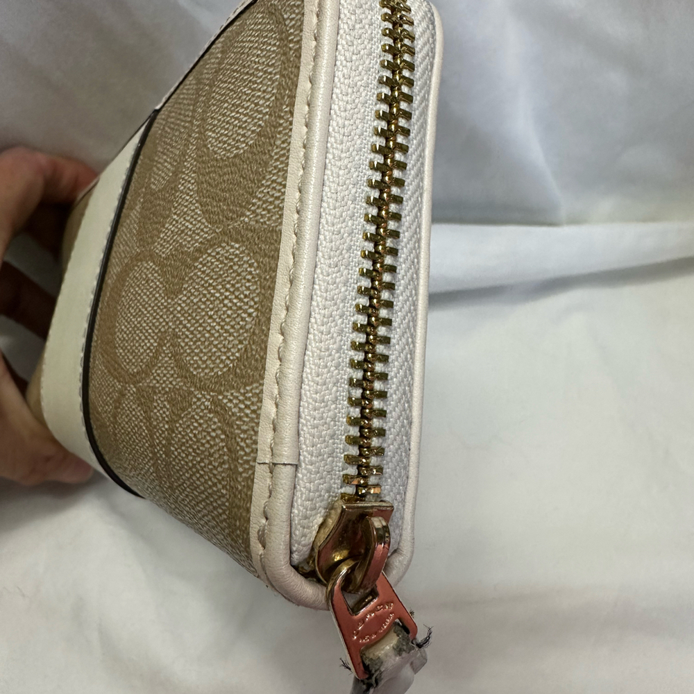 Coach Signature Canvas Accordion Zip Wallet - image 5